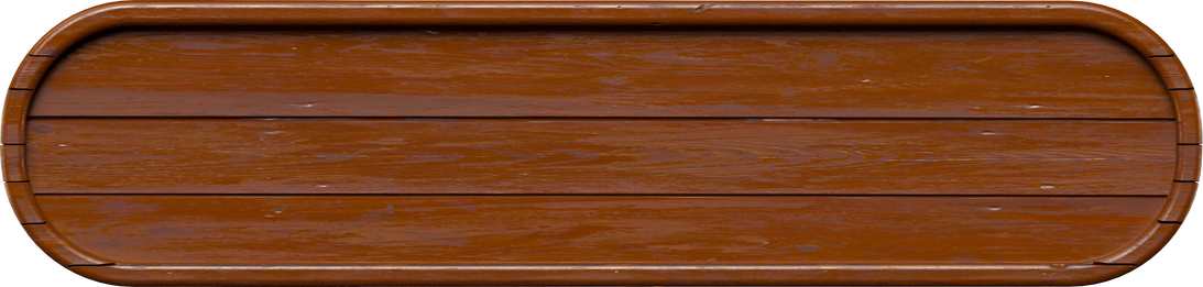 Wooden board in realistic 3d render