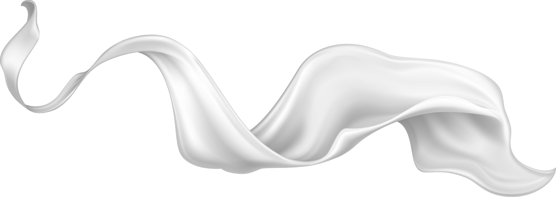 White silk fabric